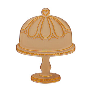 Classic Cake Stand - Gold Mini Brooch  - Katherine Sabbath Cakes - Oct 24 - Erstwilder