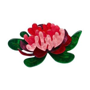 Seen From Afar Waratah Brooch - Australiana - Oct 24 - Erstwilder