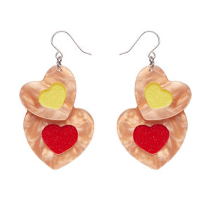Lolly Hearts Cookie Drop Earrings - Katherine Sabbath Cakes - Oct 24 - Erstwilder