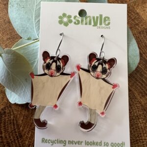 Sugar Glider Drop Earrings - Smyle Designs