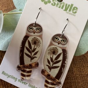 Barking Owl Drop Earrings - Smyle Designs