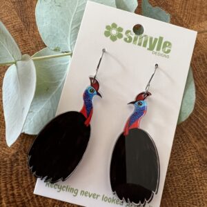 Cassowary Drop Earrings - Smyle Designs