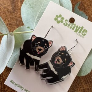 Tasmanian Devil Drop Earrings - Smyle Designs