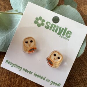 Eastern Barn Owl Stud Earrings - Smyle Designs