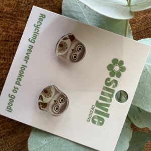 Barking Owl Stud Earrings - Smyle Designs