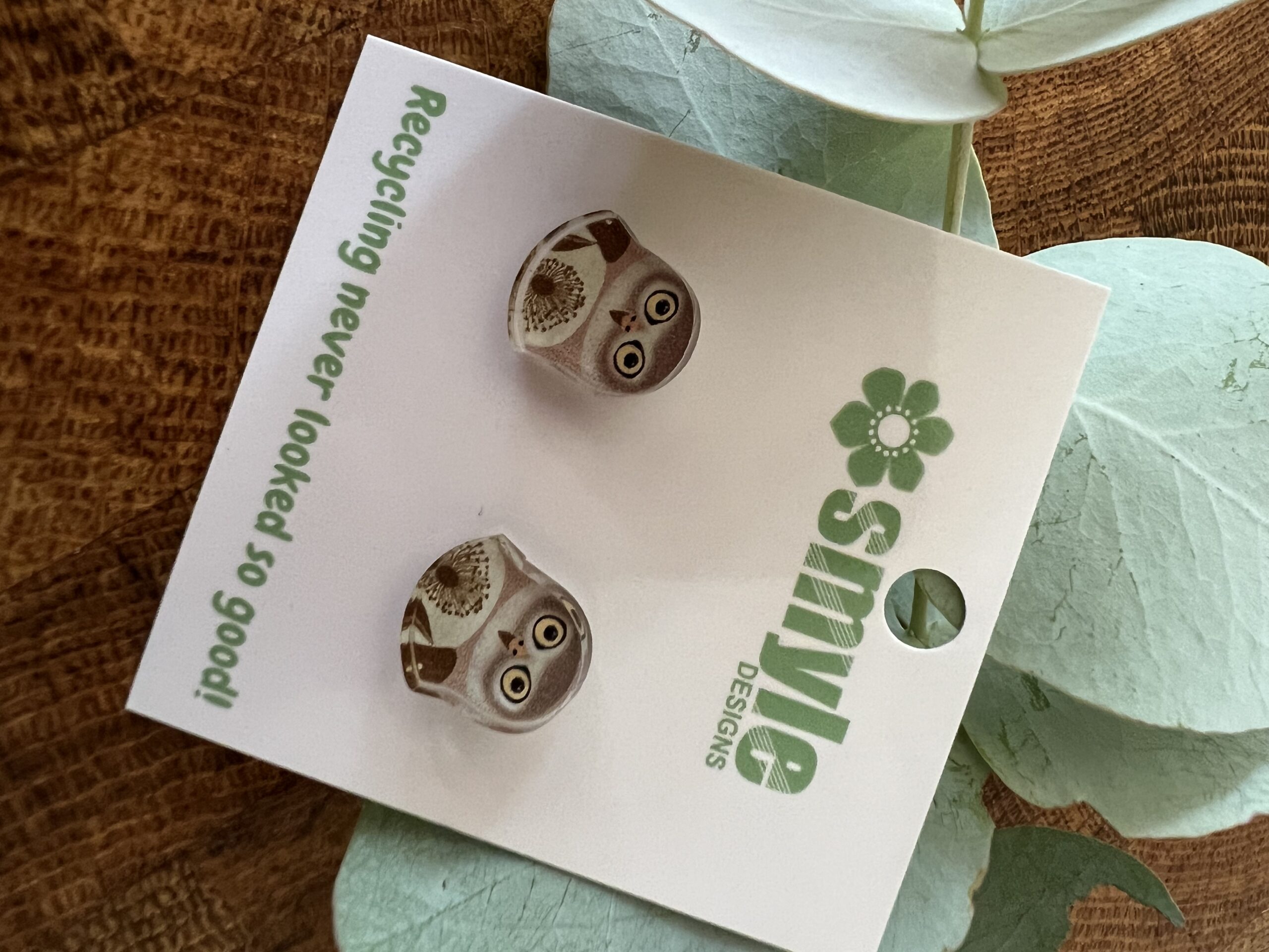 Barking Owl Stud Earrings - Smyle Designs