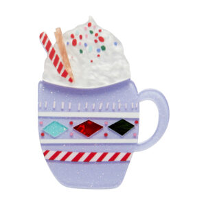 Christmas Cocoa Brooch - Merry Kitschmas 24 - Erstwilder