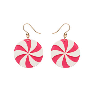 Lollies Drop Earrings - Magenta - Wonka 24 - Erstwilder