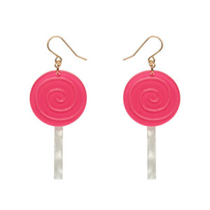 Lollypop Drop Earrings - Magenta - Wonka 24 - Erstwilder