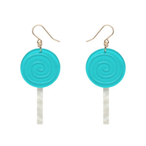 Lollypop Drop Earrings - Green - Wonka 24 - Erstwilder