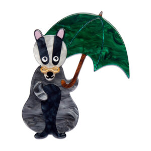 Bill the Badger Brooch - London Calling 2025 - Erstwilder