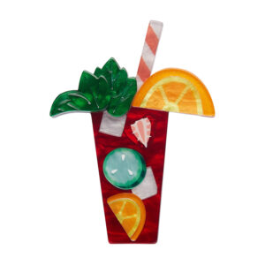 Pimm's O'clock Brooch - London Calling 2025 - Erstwilder