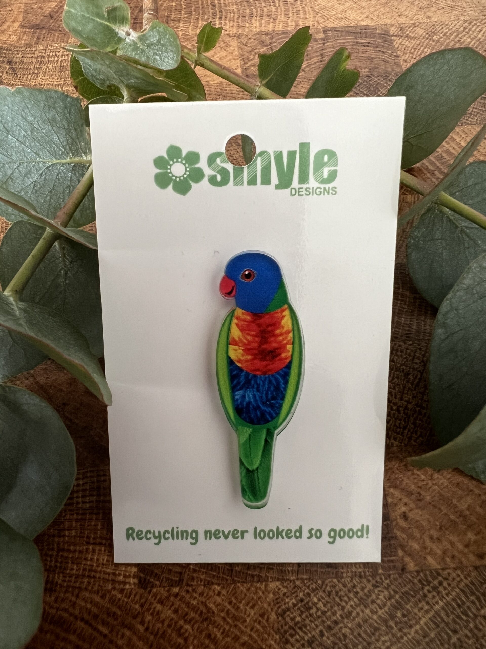 Rainbow Lorikeet Pin - Smyle Designs