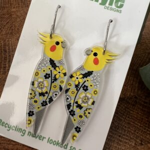 Cockatiel Drop Earrings - Smyle Designs