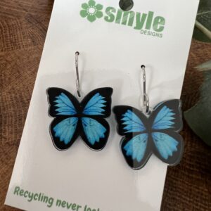 Ulysses Blue Butterfly Earrings - Smyle Designs