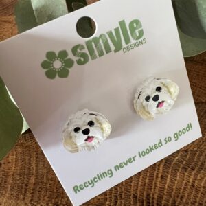 Maltese Stud Earrings - Smyle