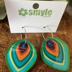Peacock Feather Earrings - Smyle
