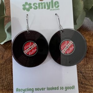 Vinyl Record Drop Earrings - Smyle
