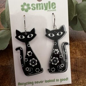 Retro Cat Drop Earrings - Smyle