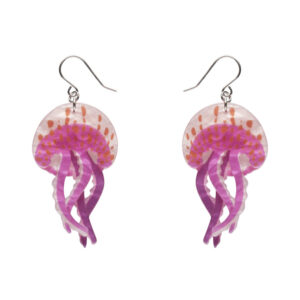 Mauve Stinger Jellyfish Drop Earrings - Barrier Reef 25 - Erstwilder