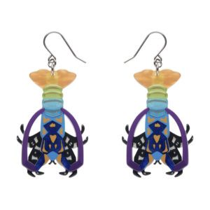 Tropical Rock Lobster Drop Earrings - Barrier Reef 25 - Erstwilder
