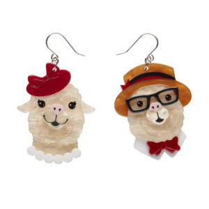Enamoured Alpacas Drop Earrings - Lucia Heffernan - Erstwilder