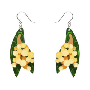Golden Wattle Earrings - Australiana Aug 25 - Erstwilder