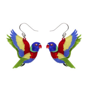 Lulu the Lorikeet Earrings - Australiana Aug 25 - Erstwilder