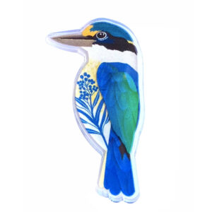 Sacred Kingfisher Pin - Smyle Designs