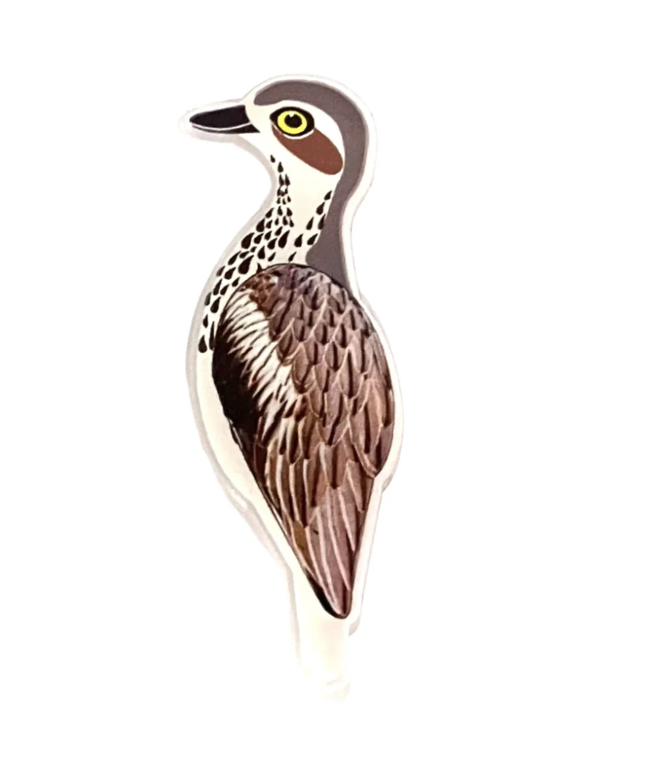 Bush Stone Curlew Pin - Smyle Designs