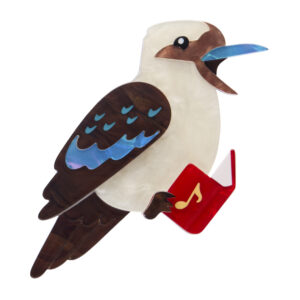 Kip the Kookaburra Brooch - Erstwilder - Merry Menagerie 2025