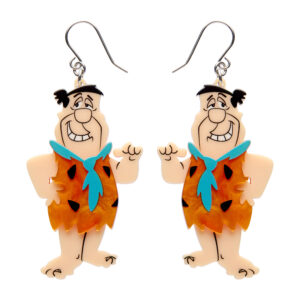 Fred Flintstone Drop Earrings - Hanna Barbera 26 - Erstwilder