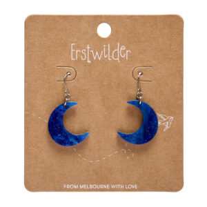 Crescent Moon Drop Earrings Essentials - Blue - Fan Favourites March 2025