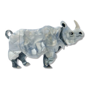 Javan Rhino Brooch - Rarest Kind April 26