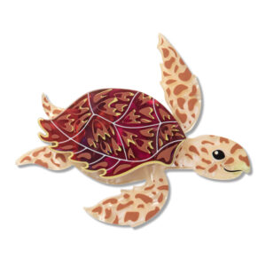 Hawkbill Turtle Brooch - Rarest Kind April 26
