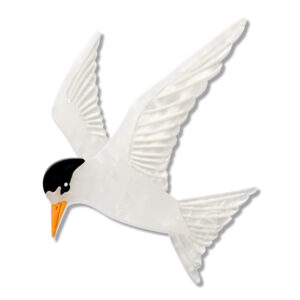 New Zealand Fairy Tern Brooch - Rarest Kind April 26
