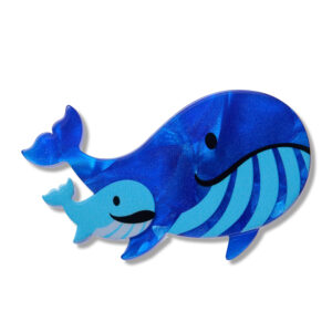 Whales Simplified Mini Brooch - By Your Side - Apr26