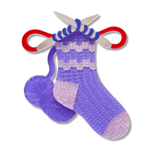 Sock it to Me Brooch - Arts and Craft 26 - Erstwilder