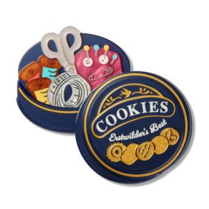 Cookie Tin Secrets Brooch - Arts and Craft 26 - Erstwilder