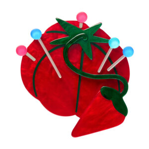 Classic Pin Cushion Brooch - Arts and Craft 26 - Erstwilder