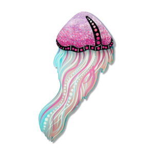 Wakarri Brooch - Jellyfish - Brooke Sutton 2026 - Erstwilder