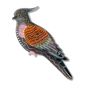 Kulupatji Brooch - Crested Pigeon - Brooke Sutton 2026 - Erstwilder