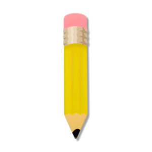 Pencil Simplified Mini Brooch - Arts and Craft 26 - Erstwilder
