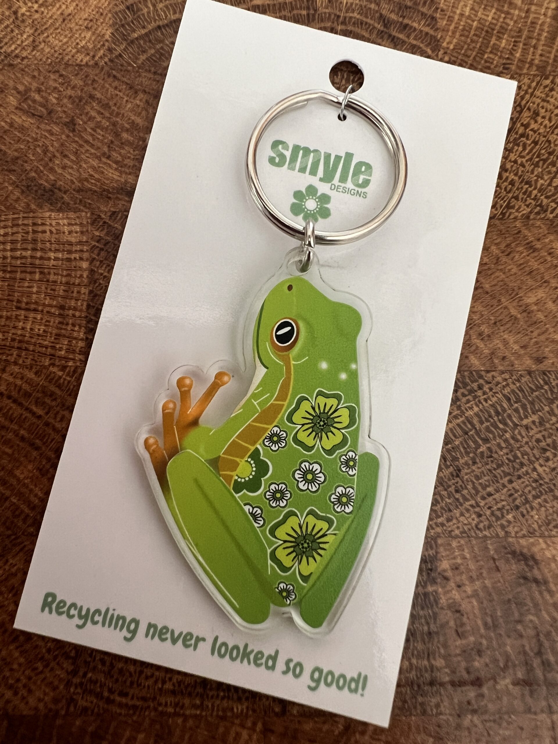 Green Treefrog Keyring - Smyle Designs
