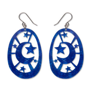 Moonlight Drop Earrings - Navy - Pete Cromer Fairytales Part 2 - July 26