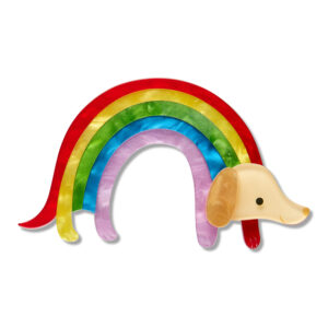 Rainbow Ruff Brooch - Erstwilder - 15th Birthday Fan Favourites