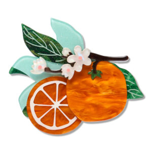 Orange Crush Brooch - Erstwilder - 15th Birthday Fan Favourites
