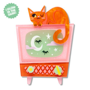 Retro Static Brooch - Midnight Mischief - Sept 26