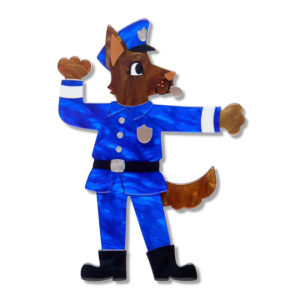 Officer Wags Brooch - Wild at Work -Sept 26