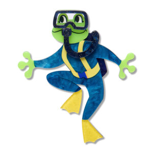 Slick Swimmer Brooch - Wild at Work -Sept 26